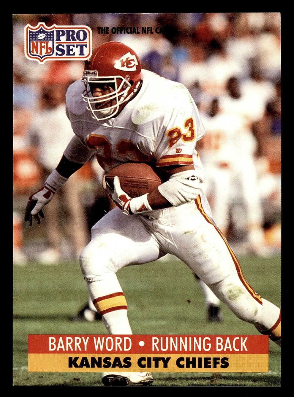1991 Pro Set #540 Barry Word Football Card